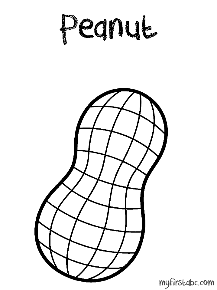 peanut Colouring Pages