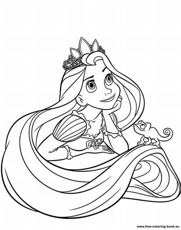 rapunzel coloring pages