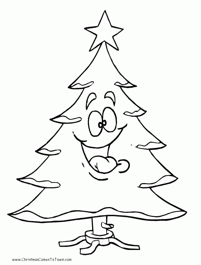 Christmas Tree Coloring Picture