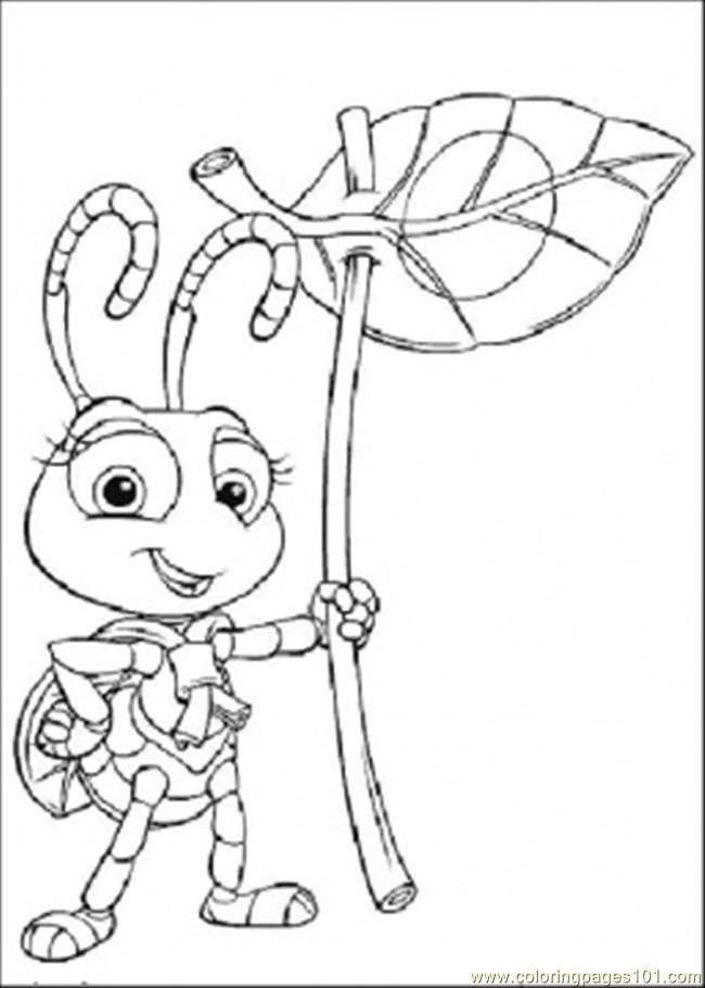Coloring Pages Pretty Bug Coloring Page (Animals > Insects) - free 