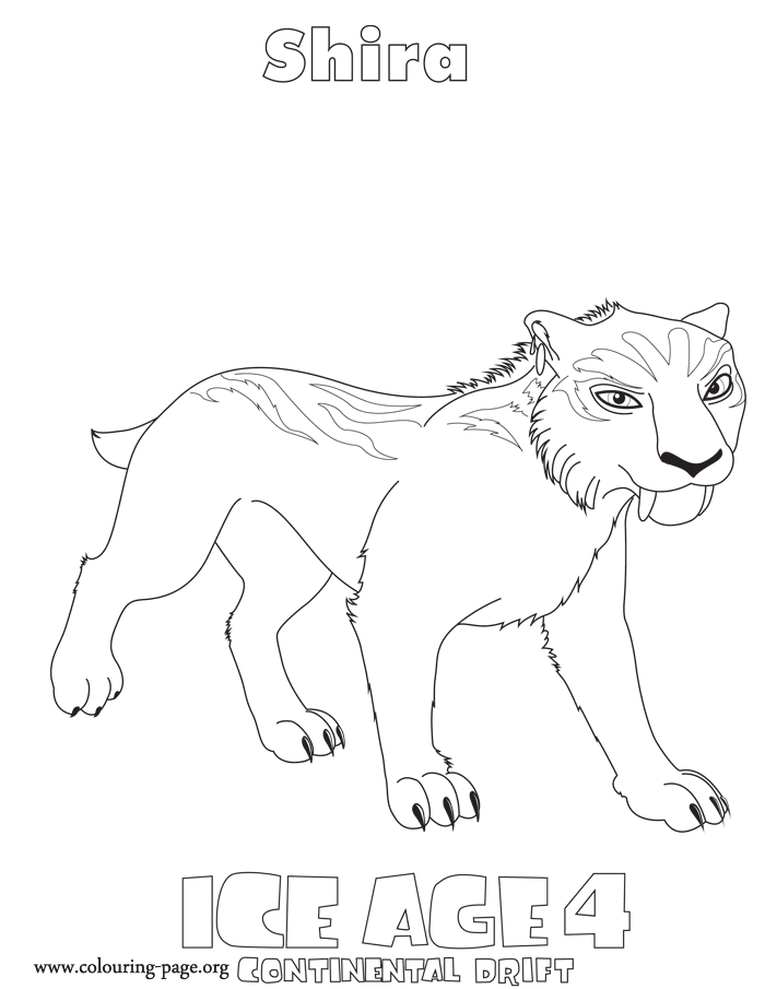 ice age peaches Colouring Pages