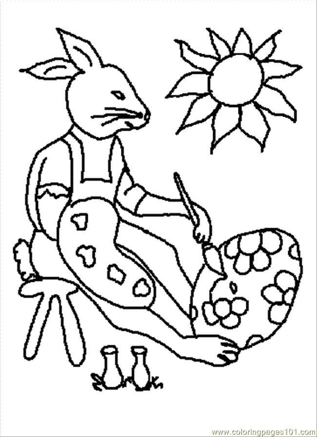 Coloring Pages Coring Happy Bunny Picture 2 (Other > Painting 