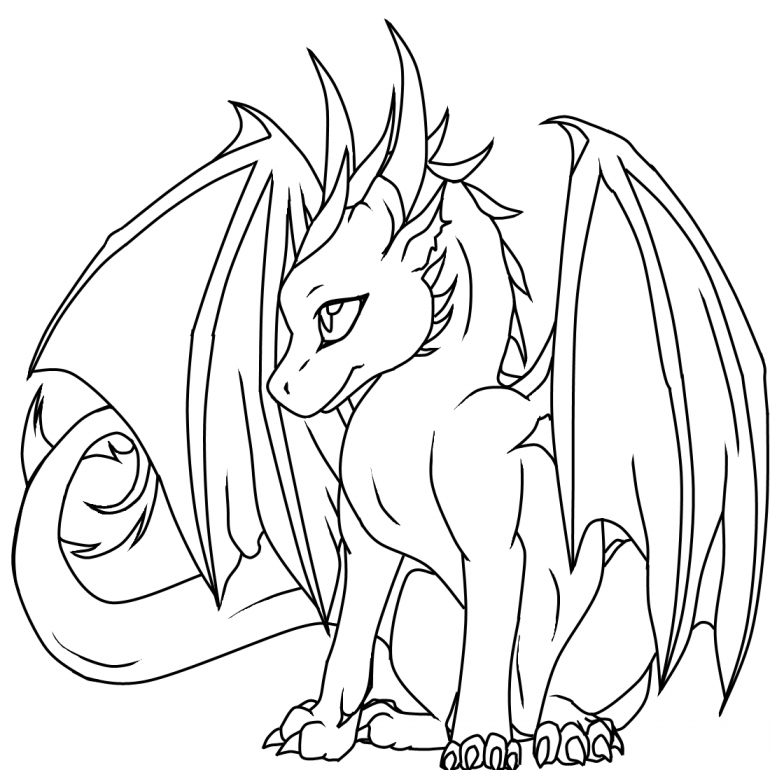 Baby Dragons Coloring Pages | Online Coloring Pages