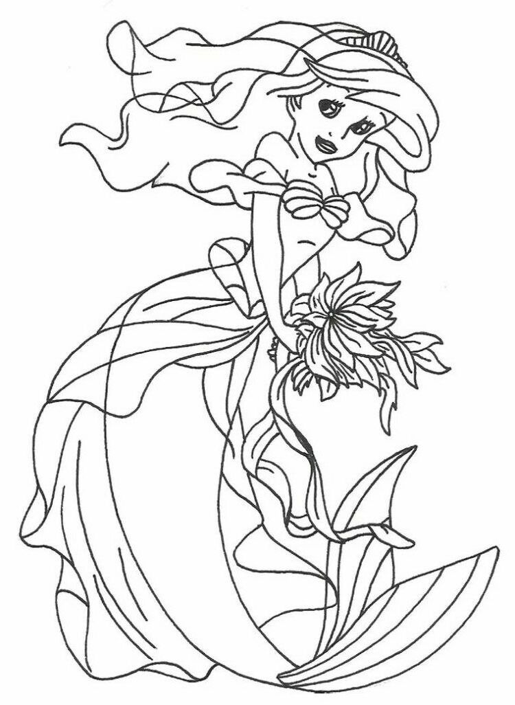 cartoon mermaid Colouring Pages (page 3)