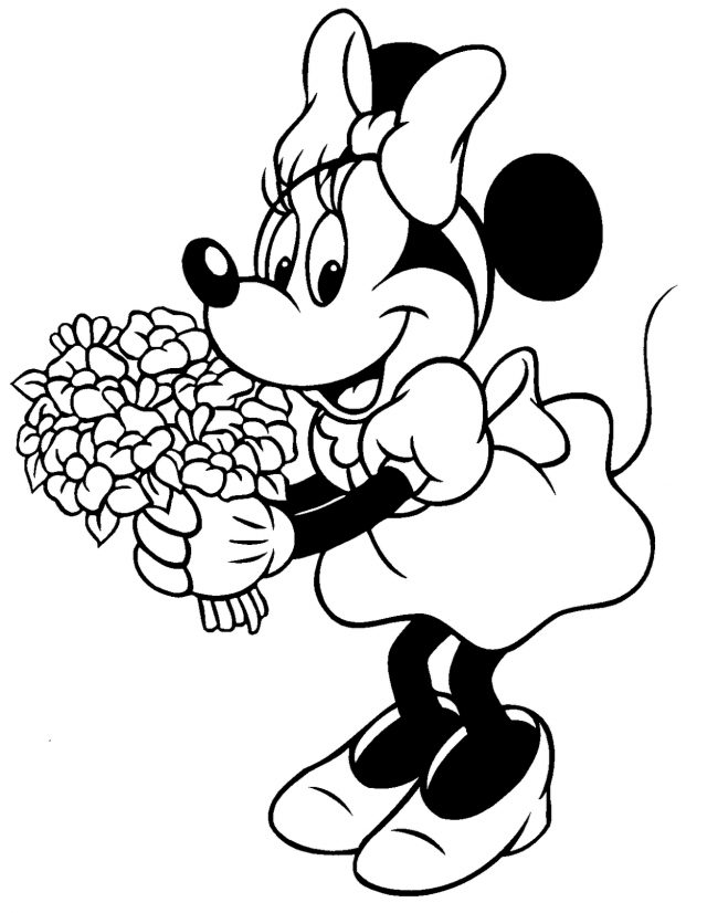 Mickey And Minnie Mouse Printable Coloring Pages Coloring Book 