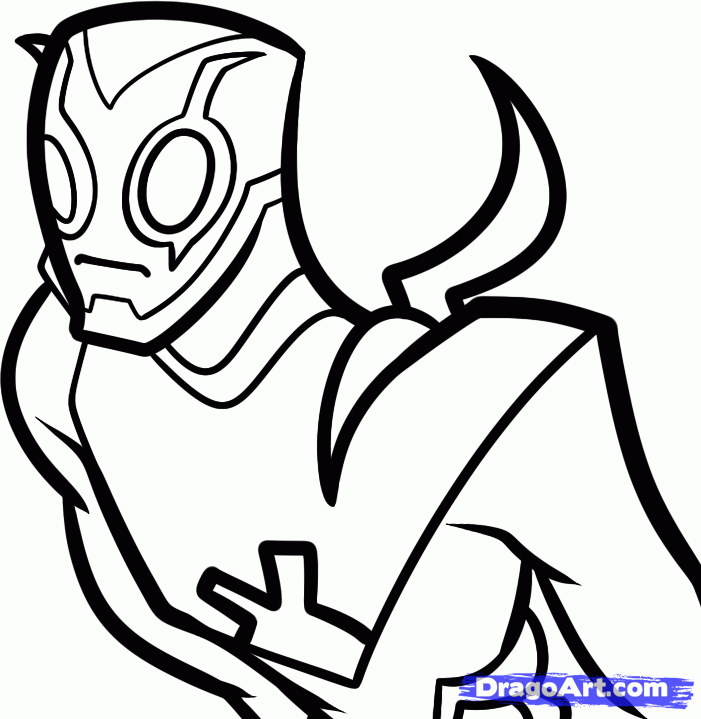 How to Draw Blue Beetle, Young Justice, Blue Beetle, Step by Step 