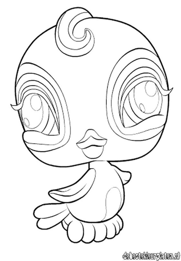 littlest pet shop peacock Colouring Pages