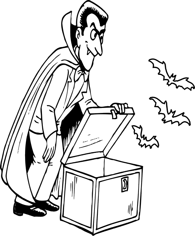 vampire dracula coloring pages | Coloring Pages