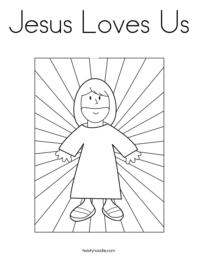 Jesus Loves Me Coloring Page | Coloring Pages