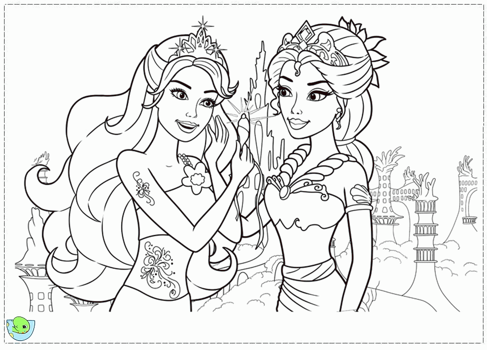 barbie a mermaid tale 2 Colouring Pages (page 3)