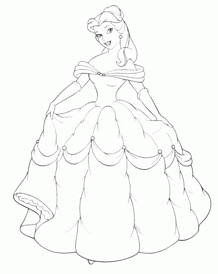Belle Coloring Pages To Print