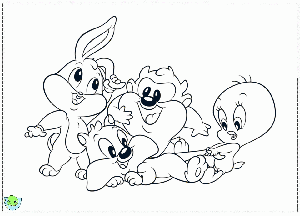 looney tunes of the girls Colouring Pages