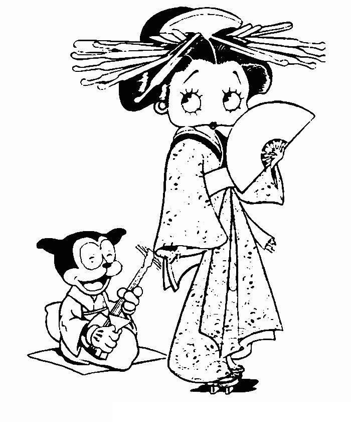 Betty boop Coloring Pages