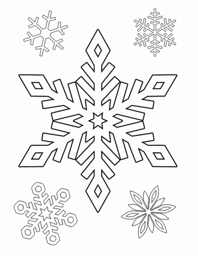 Printable Snowflakes Coloring Pages HD Printable Coloring Pages 