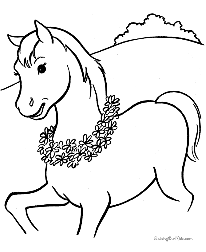 Coloring Pages Of Horses 237 | Free Printable Coloring Pages