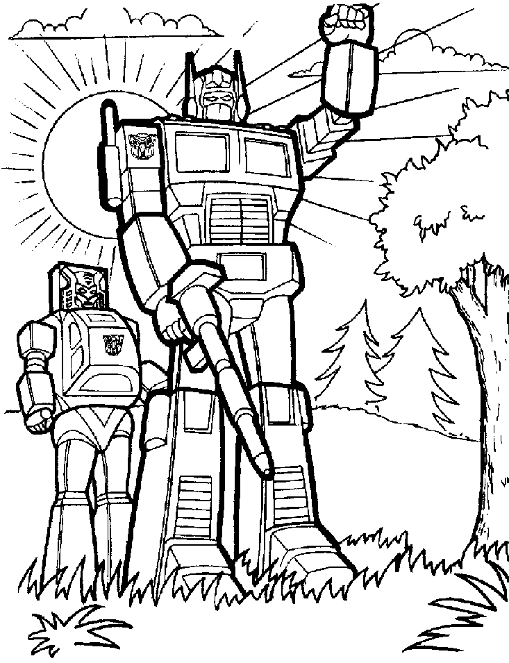 Desenhos para Colorir e Imprimir: Desenhos dos Transformers para 