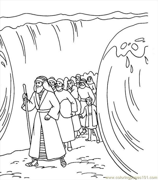 real madrid moses red sea Colouring Pages