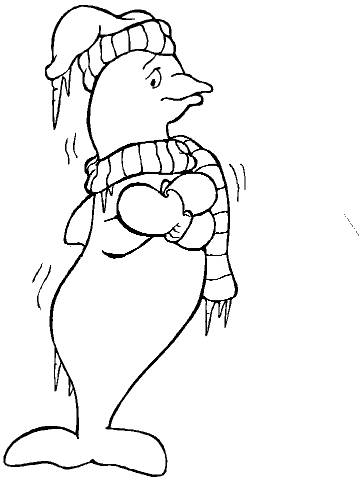 winter the dolphin Colouring Pages (page 2)