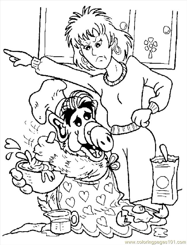 Coloring Pages Alf 05 (Cartoons > Miscellaneous) - free printable 