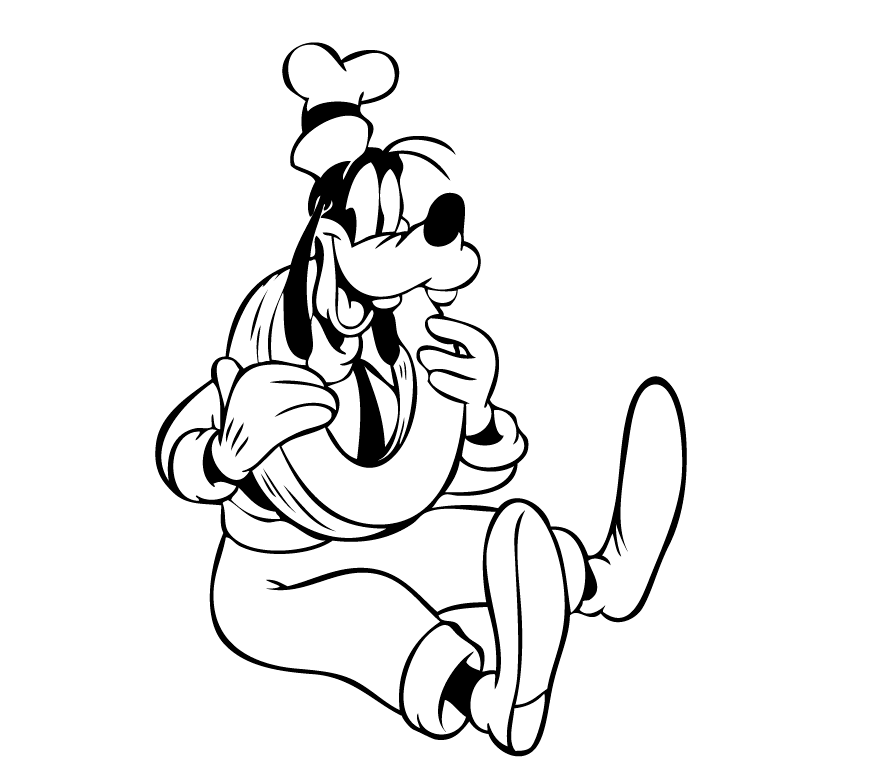 Colour Drawing Free Wallpaper: The Goofy Coloring Drawing Free 