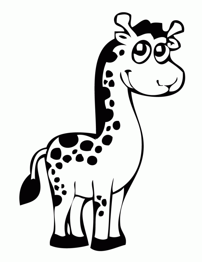 Pin Giraffe Drawing Cartoon Cake