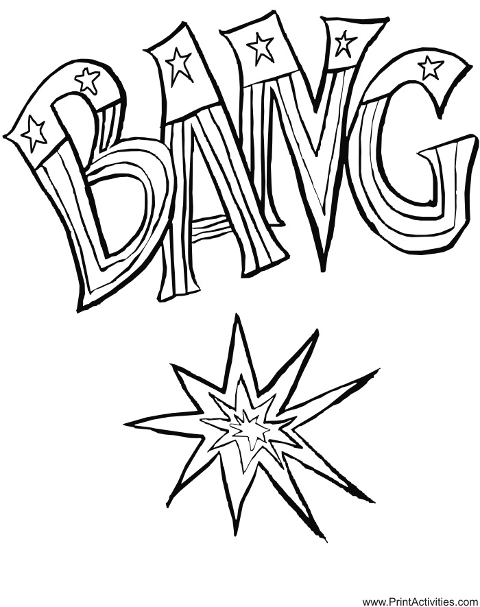firework pictures Colouring Pages (page 3)