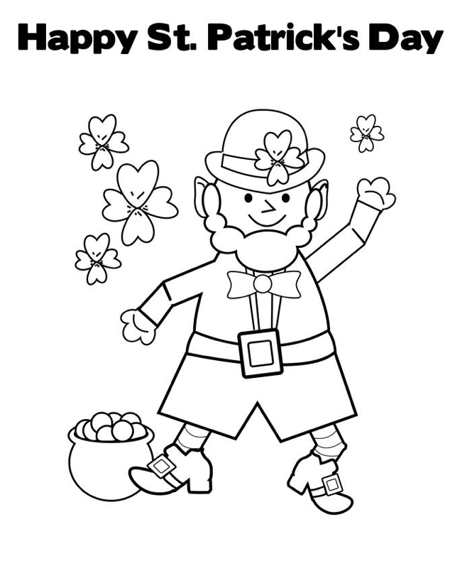 St Patrick's Day Coloring Sheet & Coloring Book