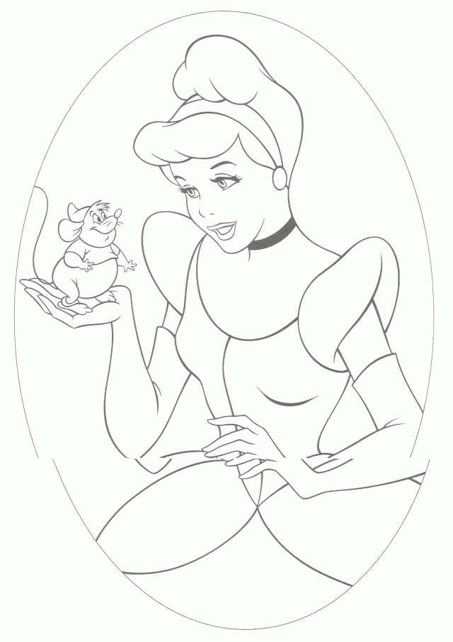 Free cinderella coloring pages For Children | Printable Coloring Pages