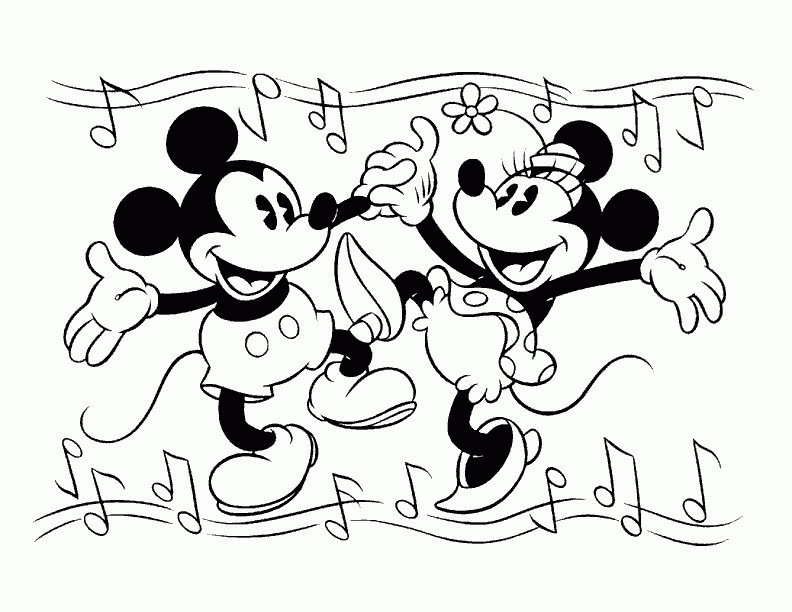 Mickey Mouse Coloring Page| Free Mickey Mouse Online Coloring