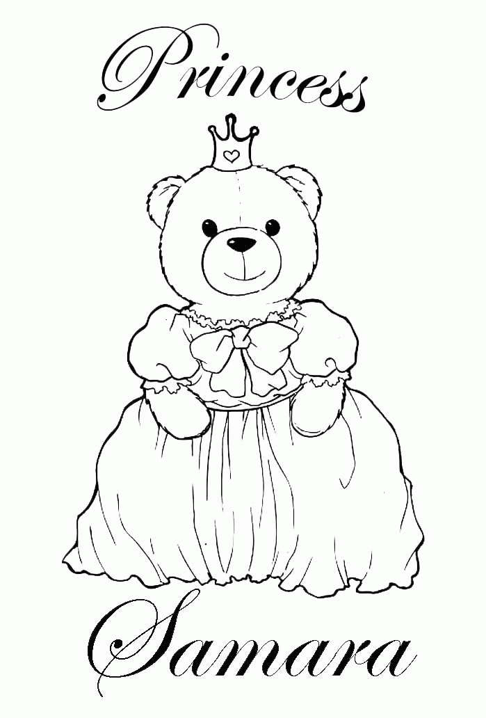 PRINCESS COLORING PAGES