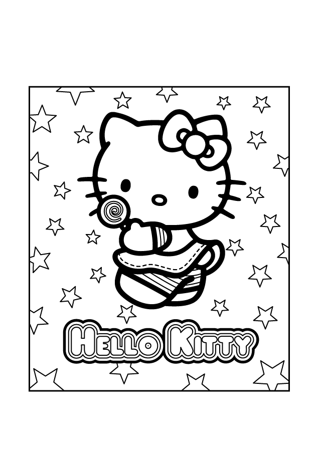 Coloring pages for kids hello kitty | coloring pages for kids 