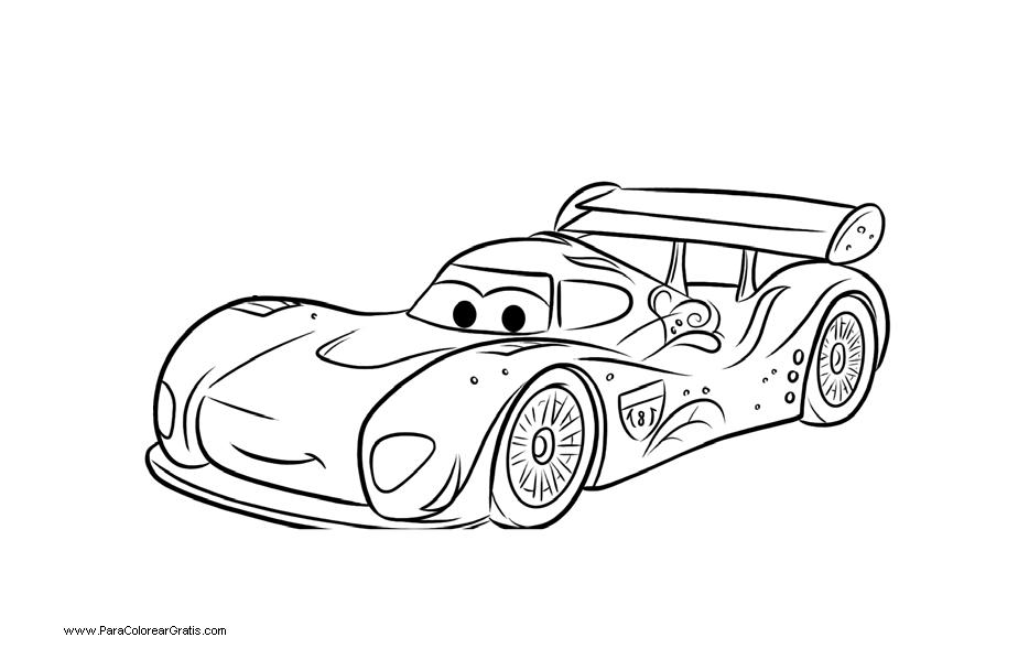 rip clutchgoneski cars 2 Colouring Pages