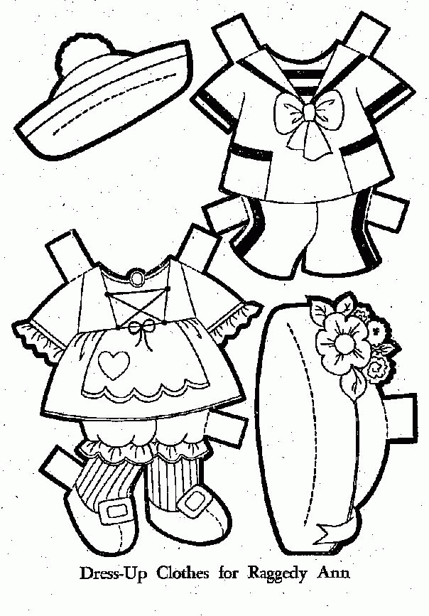 Raggedy Ann Paper Doll, Set 3: Janet's Country Home