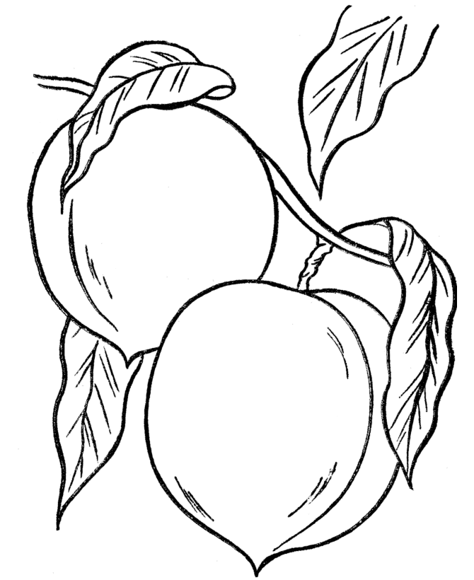 Peaches Coloring Pages Picture | Fantasy Coloring Pages
