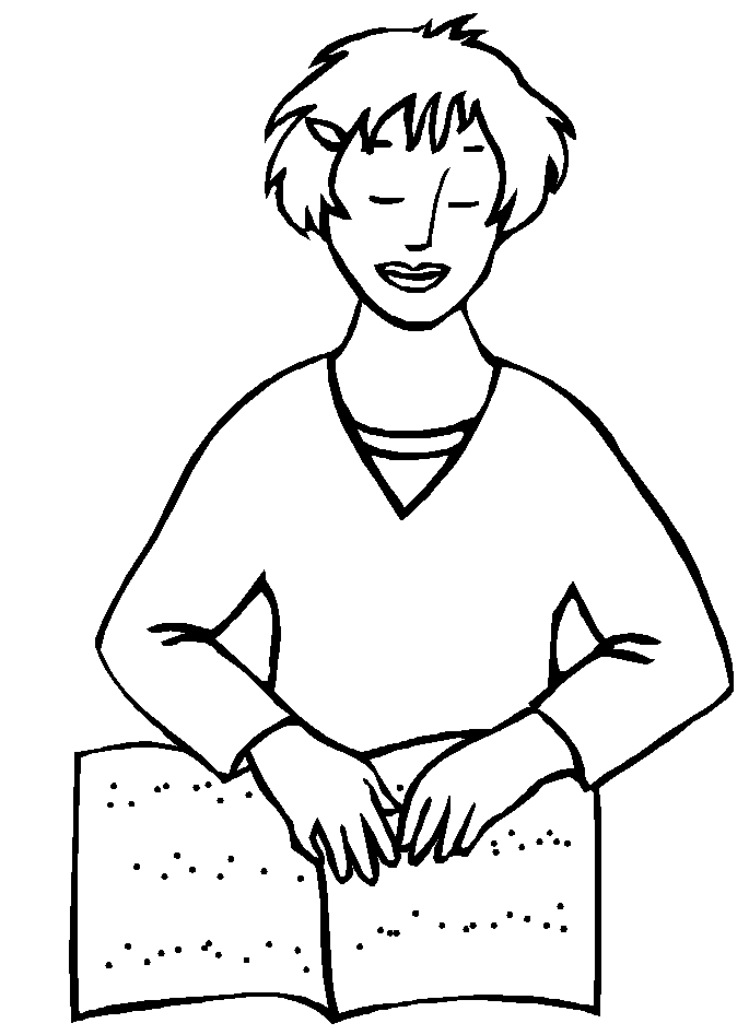 Disabilities Or Illiterate Eye Coloring Pages - Disabilities Day 