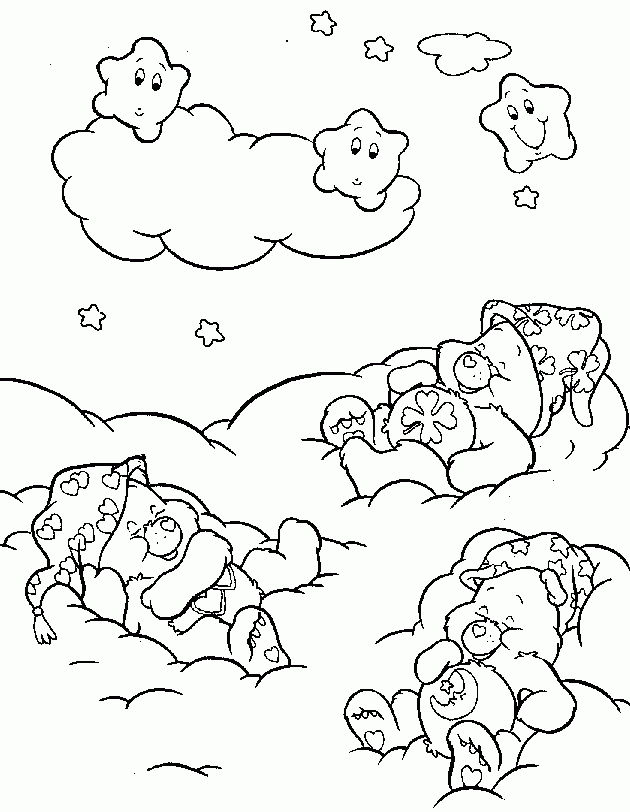 Teddy Bear Sleeping Coloring Pages - Teddy Bear Coloring Pages 