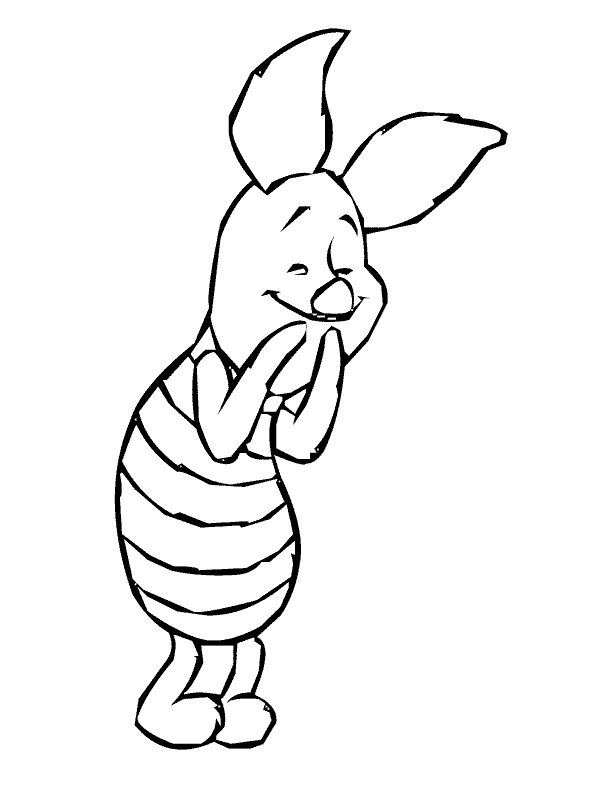 Piglet Colouring Pages