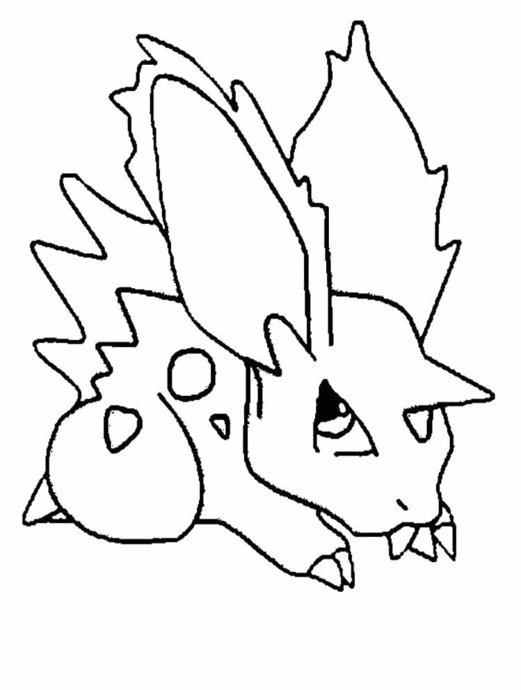 Pokemon Nidoran Coloring Pages - Pokemon Coloring Pages : Girls 