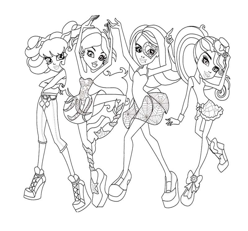 howleen monster high Colouring Pages (page 2)