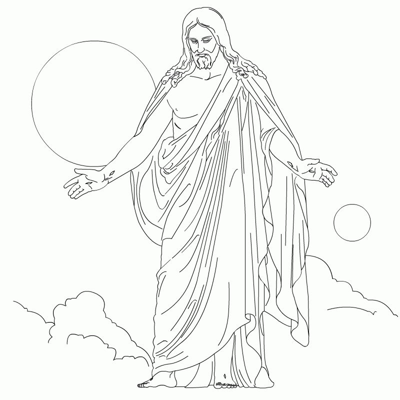Lds Jesus Coloring Page
