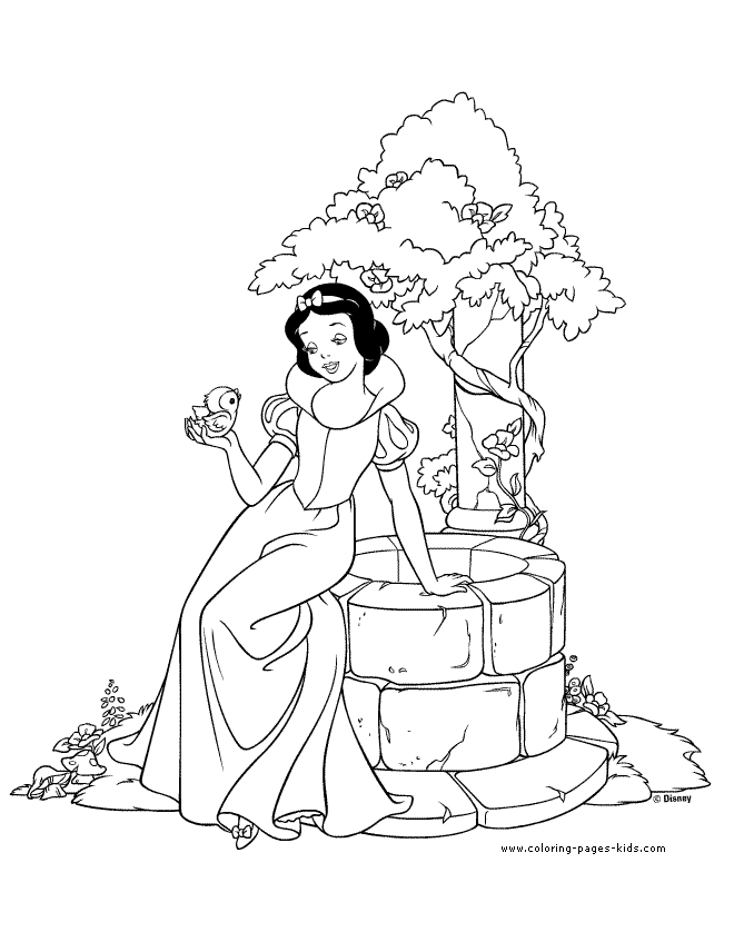 Snow White and the Seven Dwarfs coloring pages - Coloring pages 