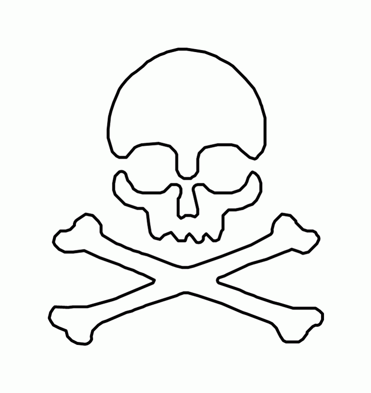 Skull And Crossbones Stencils Images & Pictures - Becuo