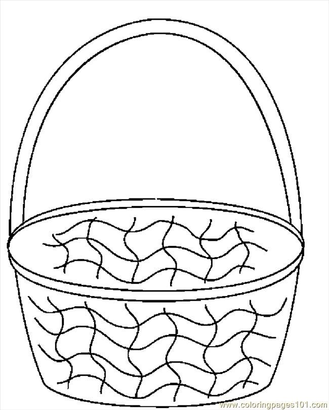 Coloring Pages Of Easter Baskets - Free Printable Coloring Pages 