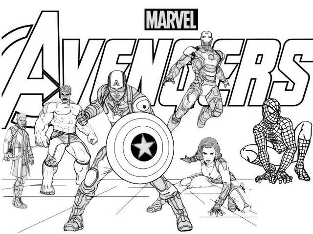 Avengers Coloring Pages - Free Printable Coloring Pages for Kids