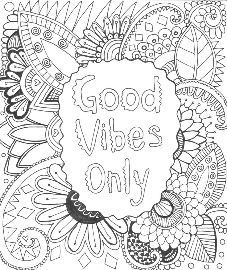 Good Vibes Only Coloring Page | Love coloring pages, Coloring pages  inspirational, Coloring books