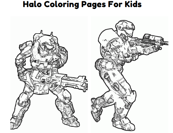 Halo Coloring Page Printable Fun Game - Coloring Nation