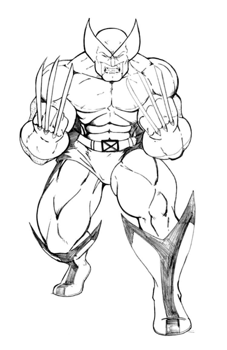 Printable Wolverine Coloring Pages | Coloring Me