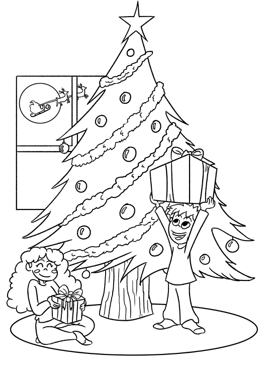 Free Christmas Coloring Page — Custom Coloring Books | Curious Custom |  Made in the USA