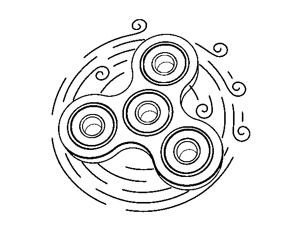 Toy spinner coloring page - Coloringcrew.com