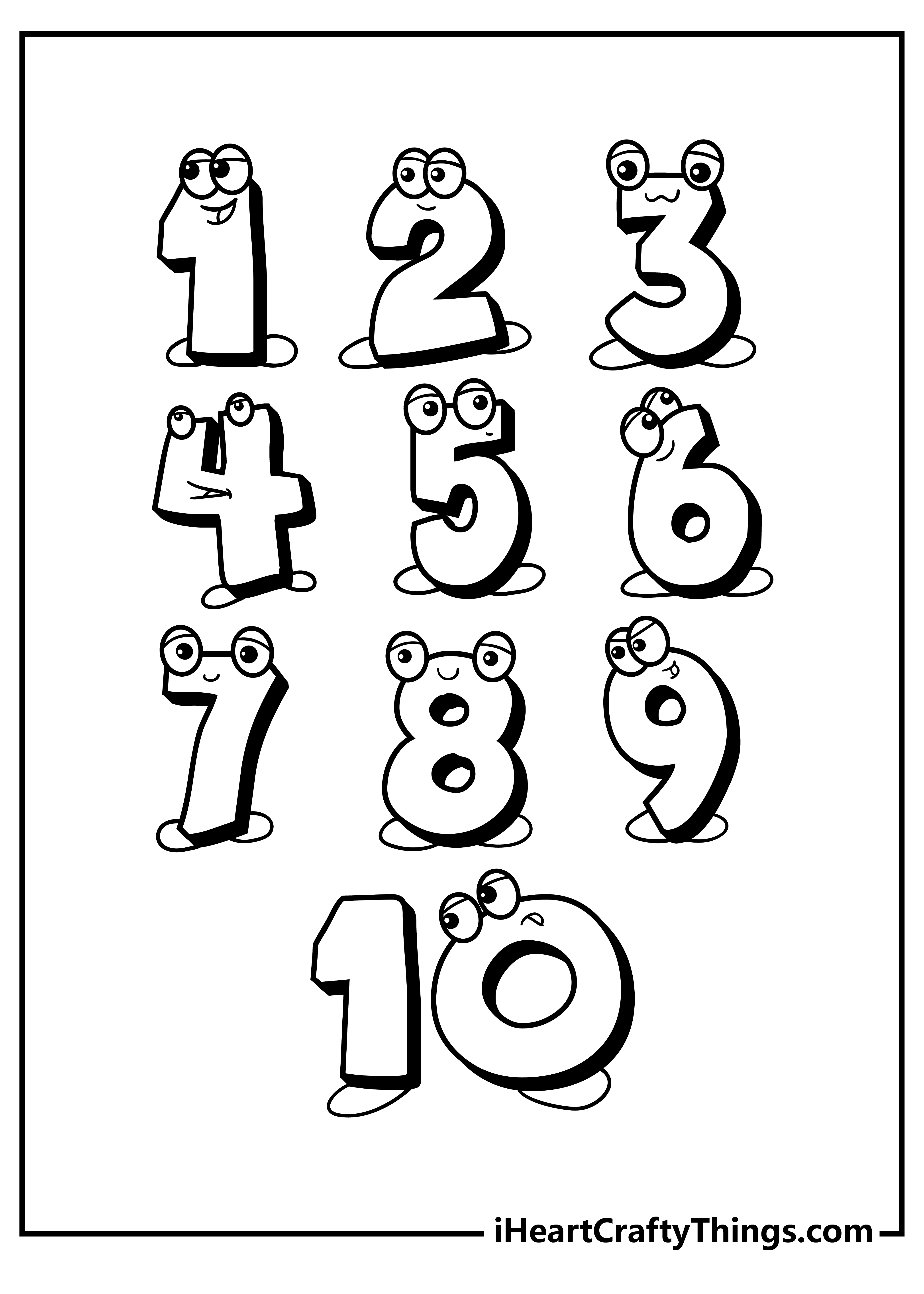 Number 1 Coloring Pages - Coloring Nation